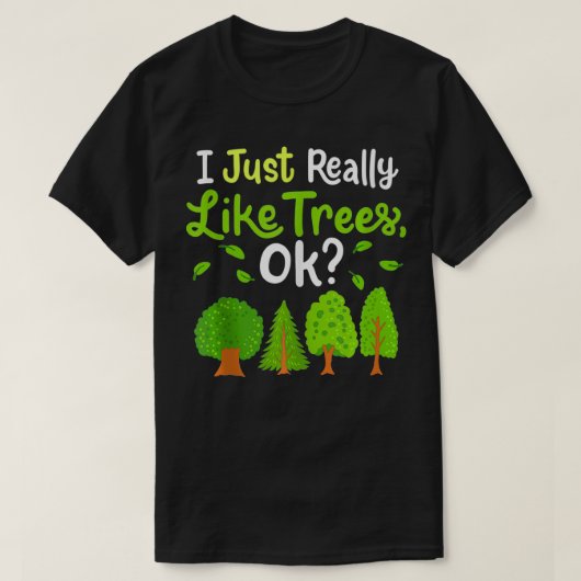 Arboristische bomen van de boomstam t-shirt (Design voorkant)
