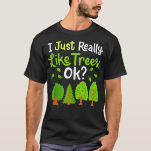 Arboristische bomen van de boomstam t-shirt