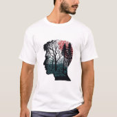 Arbre Homme Forêt Art T-shirt (Voorkant)