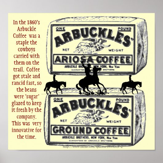 "Arbuckles" De koffie die het westen hielp winnen. Poster (Voorkant)