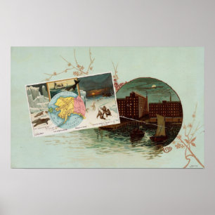 Arbuckles' geïllustreerde atlas poster