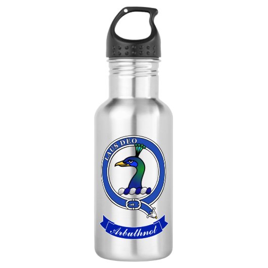 Arbuthnot Clan Badge Gepersonaliseerd Waterfles (Voorkant)