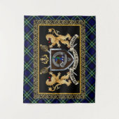 Arbuthnot Clan Badge & Motto w/Lions Wandkleed (Voorkant)