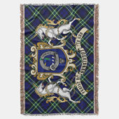 Arbuthnot Clan Badge & Tartan Deken (Voorkant Verticaal)