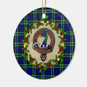 Arbuthnot Clan Badge & Tartan Persoonlijke mas Keramisch Ornament (Links)