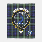 Arbuthnot Clan Badge Tartan Pset Fleece Deken (Voorkant)