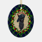 Arbuthnot Scottie Dog kerstkeramisch Ornament (Rechts)