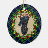 Arbuthnot Scottie Dog kerstkeramisch Ornament (Links)