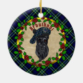 Arbuthnot Scottie Dog kerstkeramisch Ornament (Achterkant)