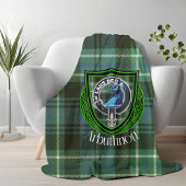 Arbuthnott Schotse Clan Tartan & Crest Fleece Deken