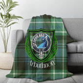 Arbuthnott Schotse Clan Tartan & Crest Fleece Deken