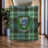Arbuthnott Schotse Clan Tartan & Crest Fleece Deken