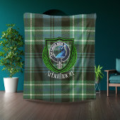 Arbuthnott Schotse Clan Tartan & Crest Fleece Deken