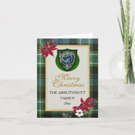 Arbuthnott Scottish Clan Tartan & Crest Kaart