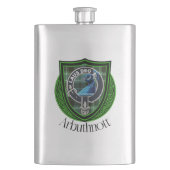 Arbuthnott Scottish Clan Tartan en Crest Flacon (Voorkant)