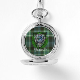 Arbuthnott Scottish Clan Tartan en Crest Horloge