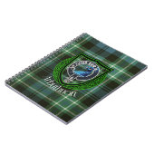 Arbuthnott Scottish Clan Tartan en Crest Notitieboek (Linkerzijde)