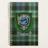 Arbuthnott Scottish Clan Tartan en Crest Planner (Voorkant)