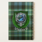 Arbuthnott Scottish Clan Tartan en Crest Planner (Achterkant)