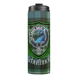 Arbuthnott Scottish Clan Tartan en Crest Thermosbeker