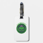 Arbuthnott Scottish Tartan Celtic Thistle Bagagelabel (Achterkant verticaal)