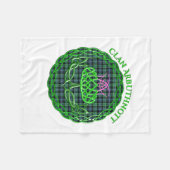 Arbuthnott Scottish Tartan Celtic Thistle Fleece Deken (Voorkant (Horizontaal))