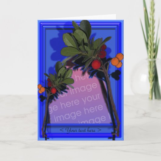 Arbutus-bessen Groeten,... Feestdagen Kaart (Voorkant)