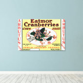Arbutus Eatmor Cranberries Brand Canvas Afdruk (Insitu (Houten vloer))