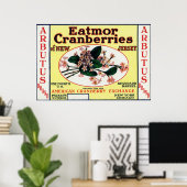 Arbutus Eatmor Cranberries Brand Poster (Thuiskantoor)