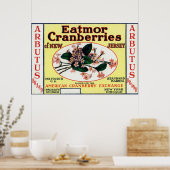 Arbutus Eatmor Cranberries Brand Poster (Keuken)