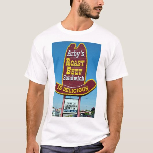 ARBY'S ROAST BEEF SANDWICH Sign T-shirt (Voorkant)