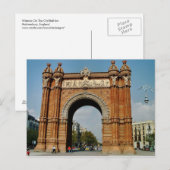 Arc De Triomf, Barcelona Briefkaart (Voorkant / Achterkant)