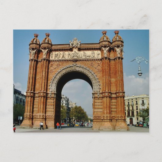 Arc De Triomf, Barcelona Briefkaart (Voorkant)