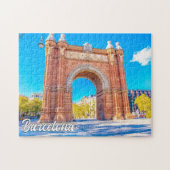 Arc de Triomf, Barcelona, Spanje Legpuzzel (Horizontaal)