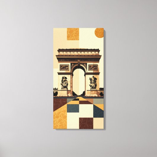 Arc de Triomf Canvas Afdruk (Voorkant)