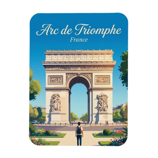 Arc de Triomf Frankrijk Magneet (Verticaal)