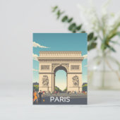 Arc de Triomf in Parijs Briefkaart (Staand voorkant)