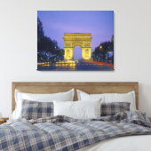Arc de Triomf, Parijs, Frankrijk, Canvas Afdruk (Insitu (Slaapkamer))