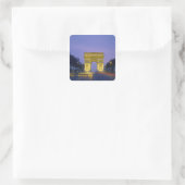 Arc de Triomf, Parijs, Frankrijk, Vierkante Sticker (Tas)