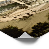 Arc de Triomphe 1900 print, Parijs Frankrijk Poster (Hoek)