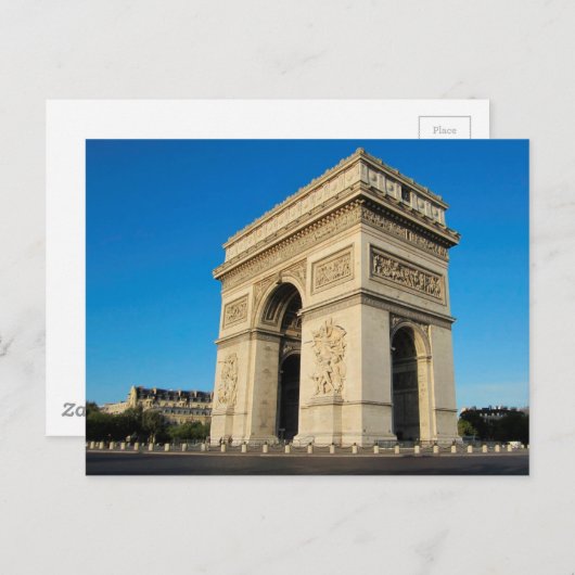 Arc de Triomphe 3 Briefkaart (Voorkant / Achterkant)