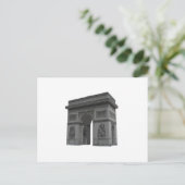 Arc de Triomphe: 3D-model: Briefkaart (Staand voorkant)