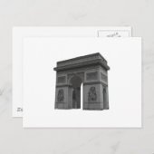 Arc de Triomphe: 3D-model: Briefkaart (Voorkant / Achterkant)