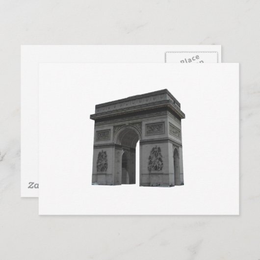 Arc de Triomphe: 3D-model: Briefkaart (Voorkant / Achterkant)