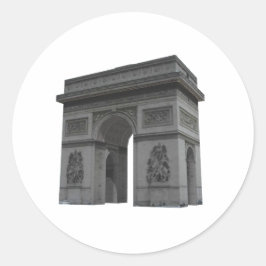 Arc de Triomphe: 3D-model: Ronde Sticker