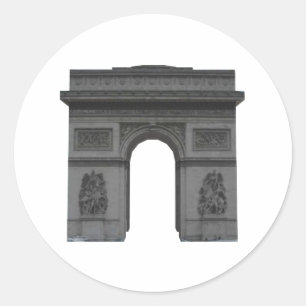 Arc de Triomphe: 3D-model: Ronde Sticker