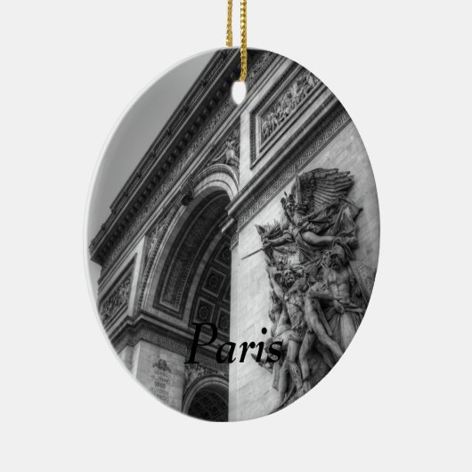 Arc de Triomphe b/w Keramisch Ornament (Rechts)