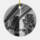 Arc de Triomphe b/w Keramisch Ornament (Achterkant)