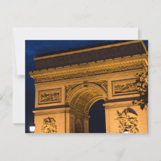 Arc de Triomphe bij nacht, Parijs Briefkaart