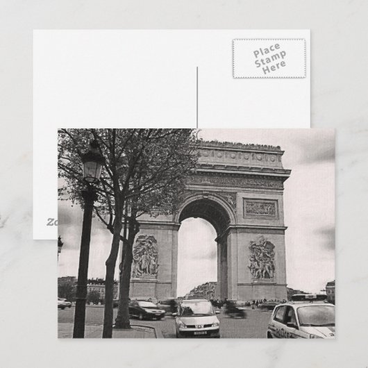 Arc de Triomphe Briefkaart (Voorkant / Achterkant)
